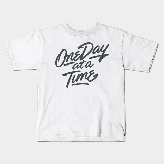 'One Day At a Time' PTSD Mental Health Shirt Kids T-Shirt by ourwackyhome